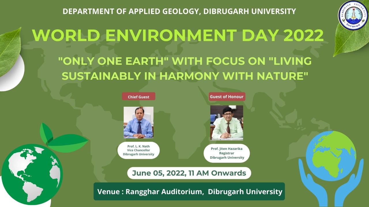 World Environment Day- 2022 : Programme organized by Department of ...